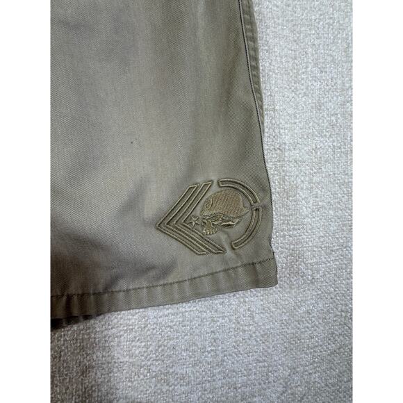 Metal Mulisha Men Size L Tan Casual Cargo Style Shorts Streetwear Skate Pants - Picture 12 of 12